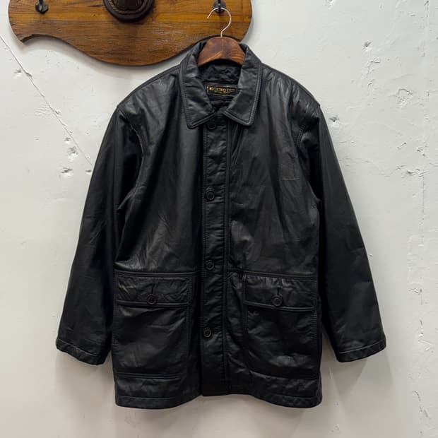 M) RECUERDO CLUB Cowhide Leather Car Coa