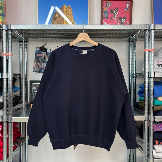 80s Sportswear Blank Raglan Sweatshirt
