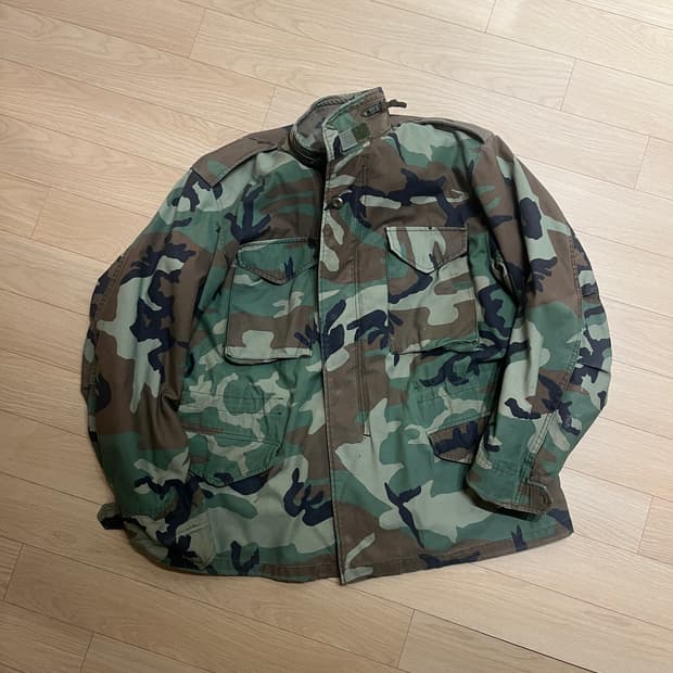 미군 우드랜드 카모 자켓
