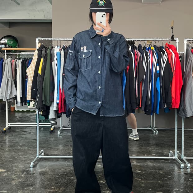 LEE 워크 데님 셔츠(데드스탁)