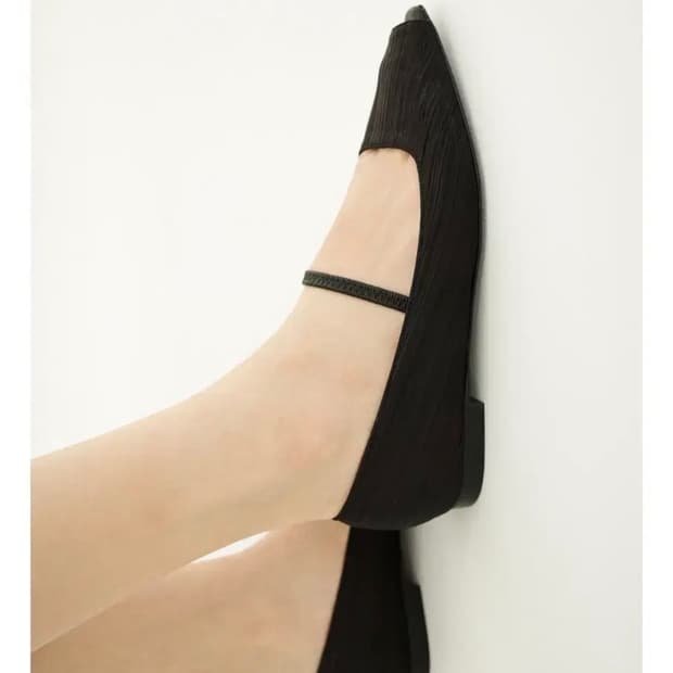 레멜 WRINKLE OPEN TOE BLACK