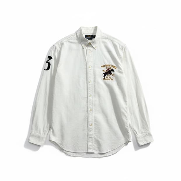 폴로 랄프로렌 화이트 셔츠 남방 L