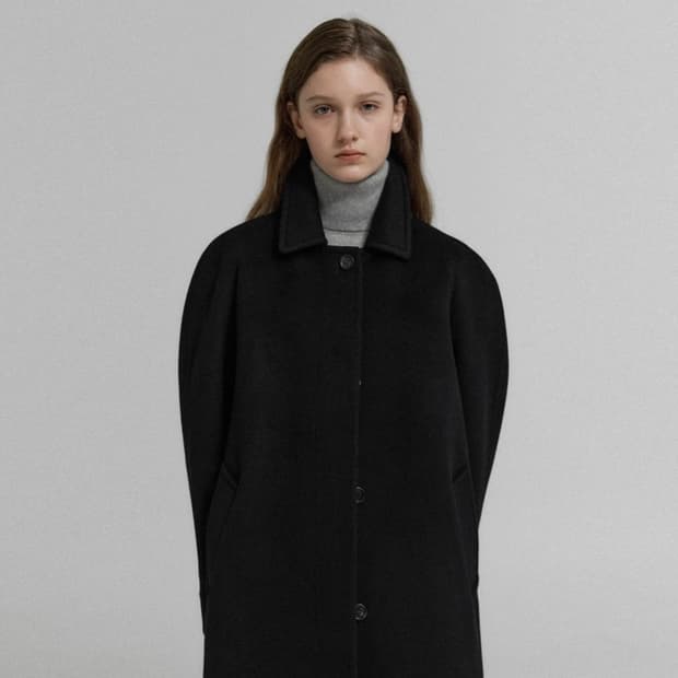 KLEAN 캐시미어 발마칸 코트 S