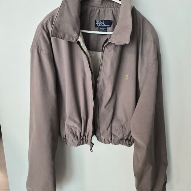 [정품] 폴로 랄프로렌 여성 크롭 블루종 자켓 (베이지/카키 브라운)