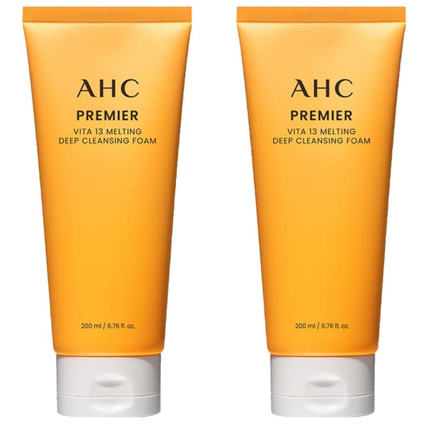 AHC 프리미어 비타 13 멜팅 딥 클렌징 폼 200ml x 2개
