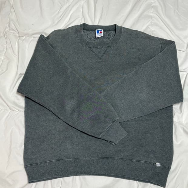 [L] USA 러셀 빈티지 스웻 맨투맨 90s 그레이