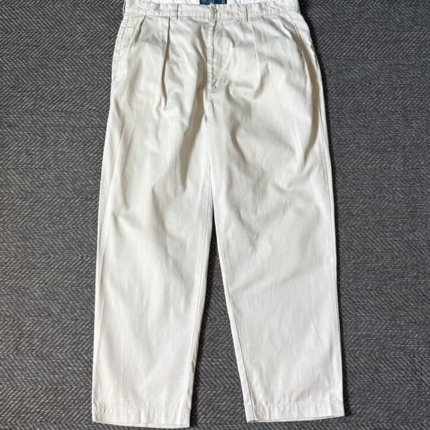 (36) 폴로 랄프로렌 ANDREW 더블 플리츠 치노 팬츠