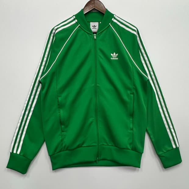 아디다스 그린 파이어버드 투웨이 져지 트랙탑 
