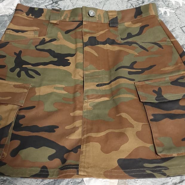 키르시 스트릿 카모 미니스커트 (25~26인치)