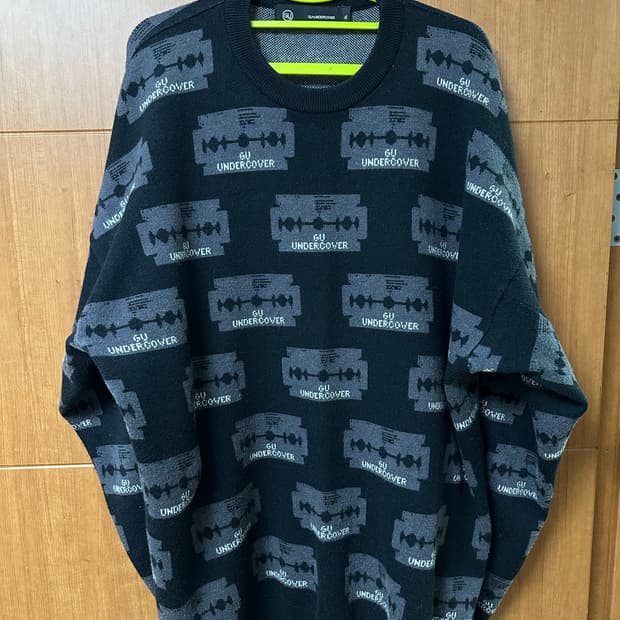 [XL] 지유 언더커버 자카드 스웨터