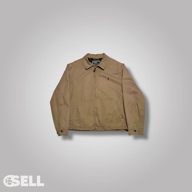 폴로 안감 체크 자켓