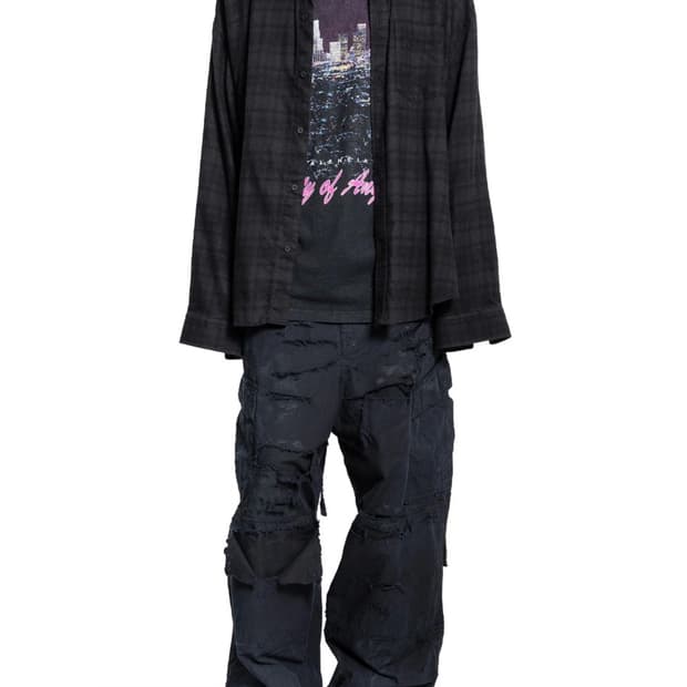 발렌시아가 레이어드 셔츠 25 FW 시티 오브 트롱프뢰유