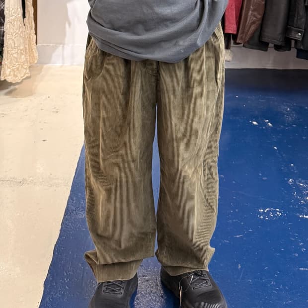 1990s L.L.Bean 코듀로이 카키 팬츠