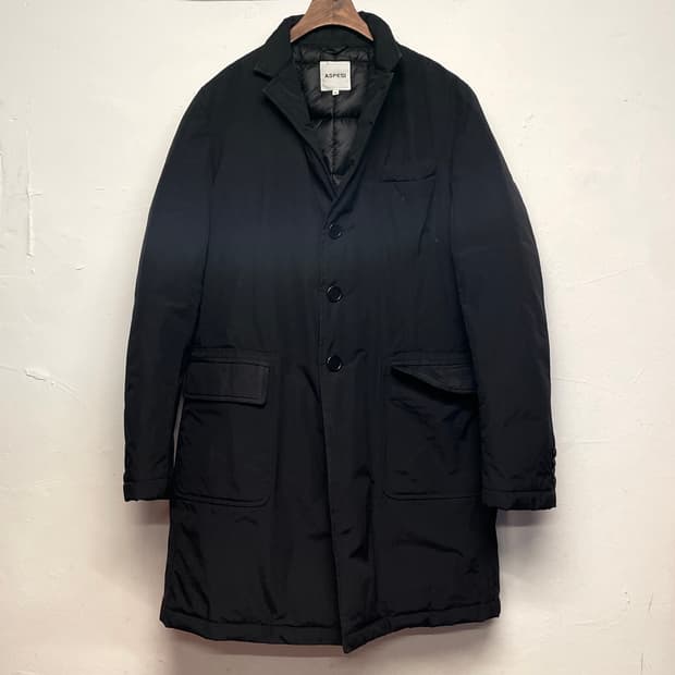 아스페시 블랙 패딩 코트 자켓  