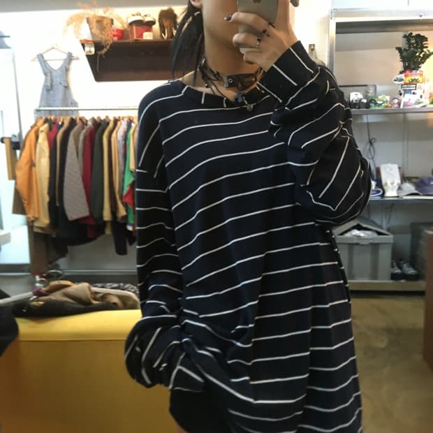 디젤 라이트 패브릭 디테일 롱슬리브