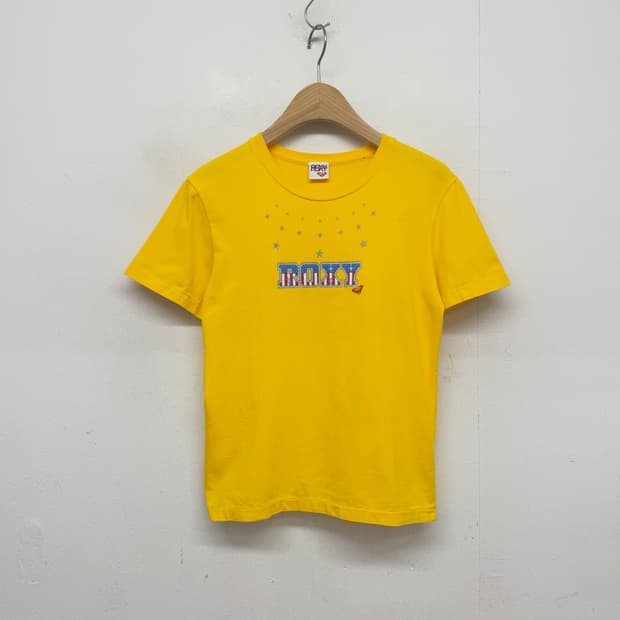 90s ROXY 록시 성조기 로고 티셔츠