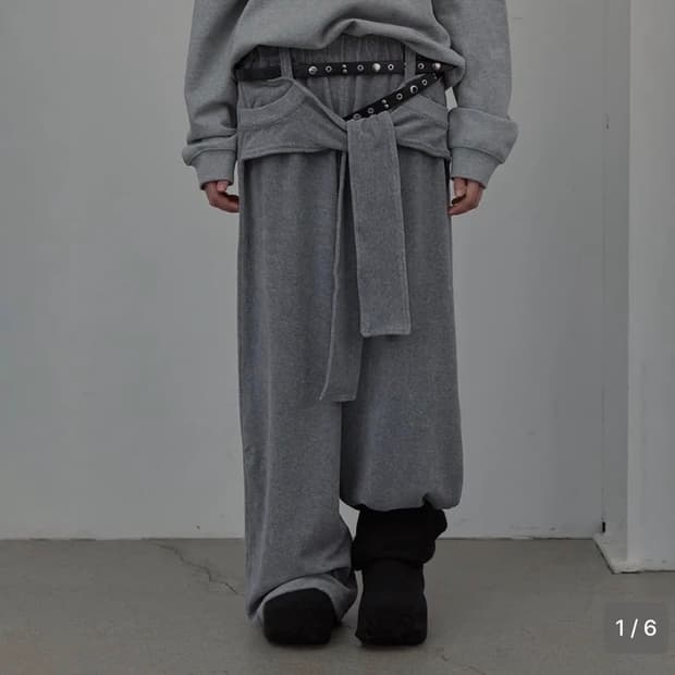 lcdc tied detail jersey pants