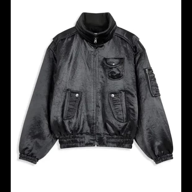 OPEN YY 새틴 카고 봄버 M