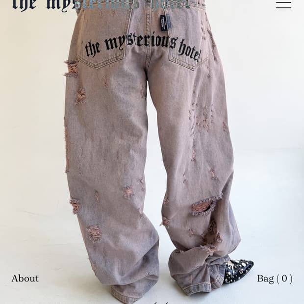 더미스테리어스호텔 REAL DAMAGE JEANS
