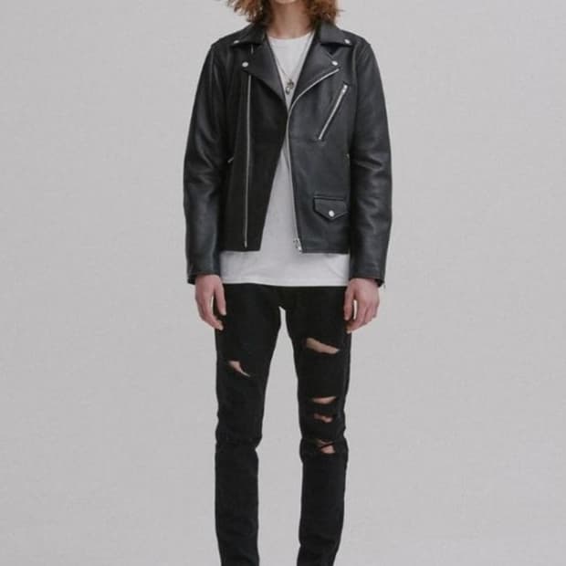 비바스튜디오 가죽 라이더자켓  L사이즈