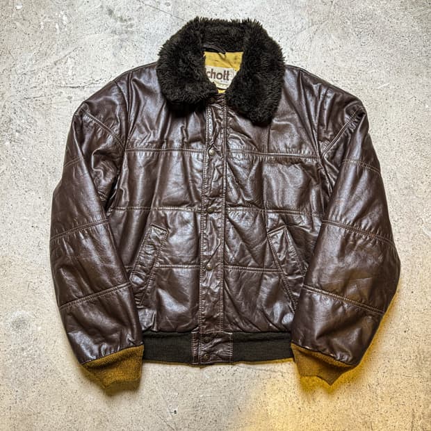 Schott NYC – 677 Leather Jk 1984 ~ 87‘s