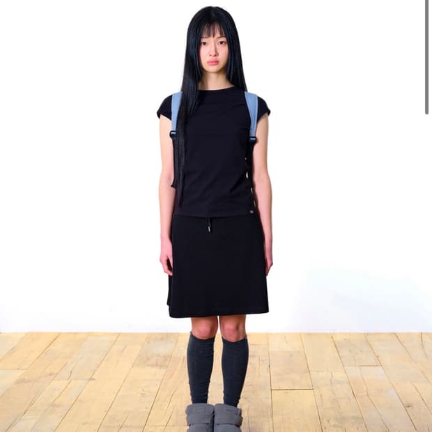 코이세이오038 스커트 mini waffle a-line skirt