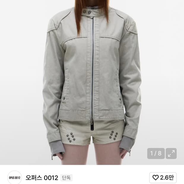 OPUS0012 Op. 03 EVEL BIKER JACKET IVORY 
