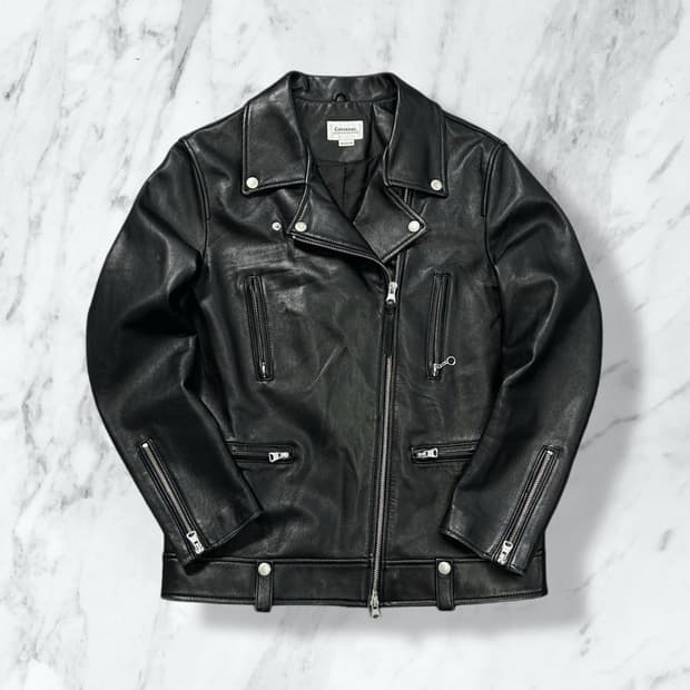 커버낫 양가죽 레더 라이더 자켓 