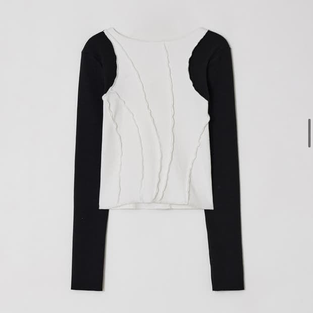 다이애그널 긴팔 티