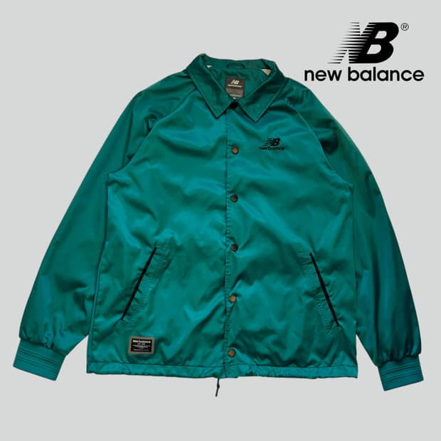 [110/2XL]뉴발란스 청록 코치 자켓