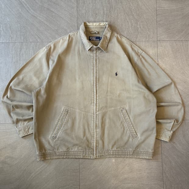 폴로 정품 다크 베이지 스윙톱 자켓