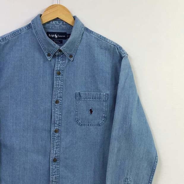 105 폴로 데님 셔츠