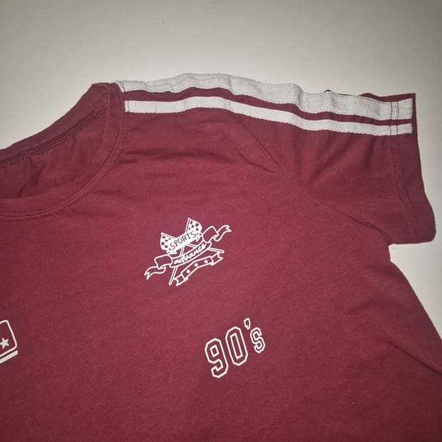 버건디 축구 유니폼  반팔