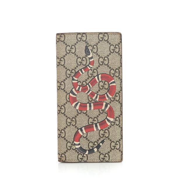 구찌 GG 수프림 스네이크 지갑 남성 장지갑 459456