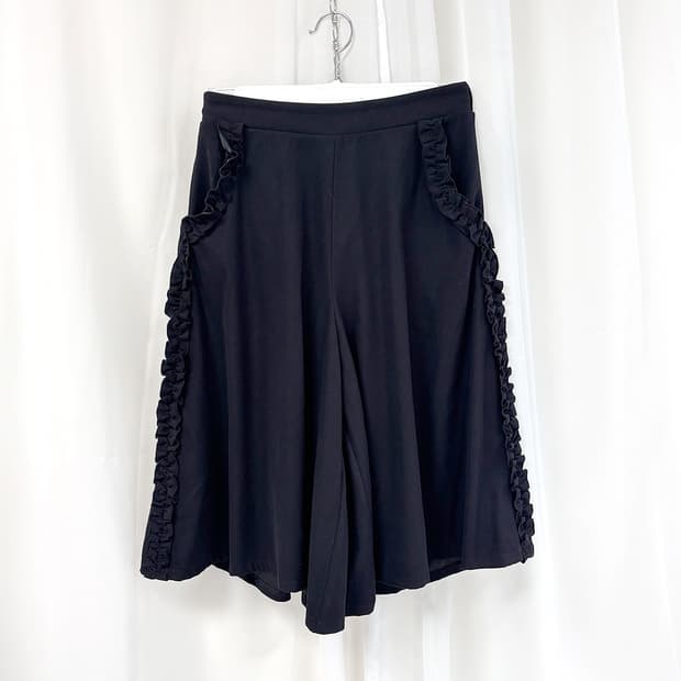 nen side frill wide skirt pants