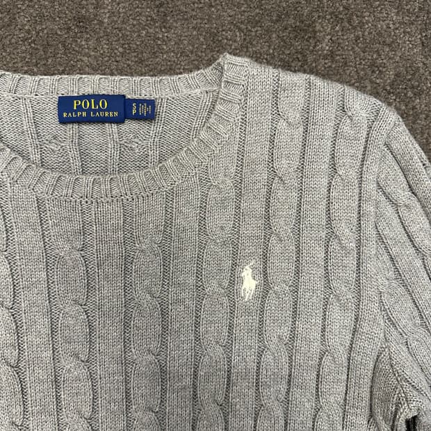 폴로 랄프로렌 케이블 니트 S