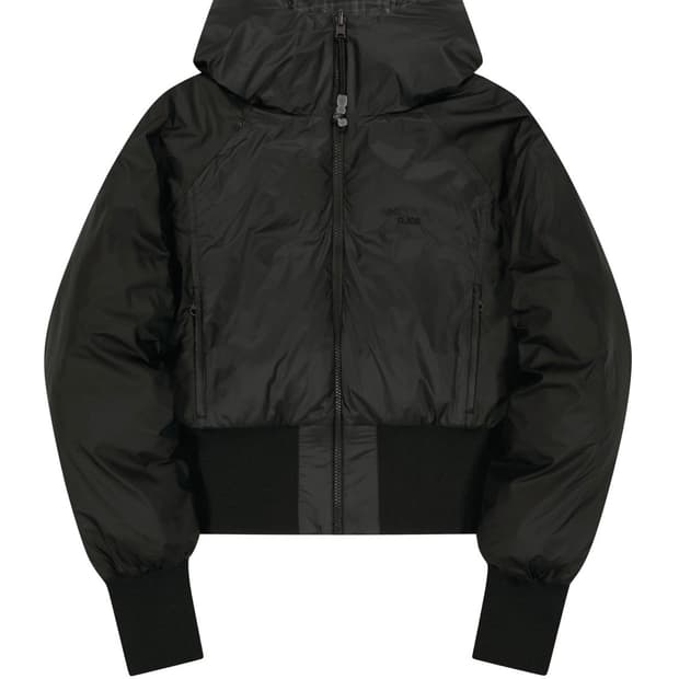 오호스 ojos 리버시블 체크 패딩 자켓 블랙 1사이즈