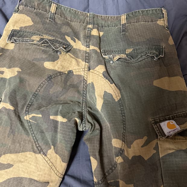 칼하트  카모플라주 패턴 카고 팬츠/ 밀리터리팬츠