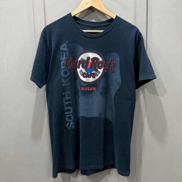 L 하드락카페 Hard Rock CAFE KOREA BUSAN 반팔 티셔
