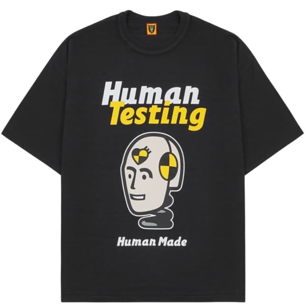 [L]휴먼 메이드 x A$AP ROCKY Testing반팔 티셔츠 블랙