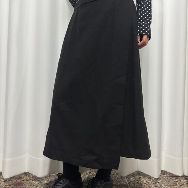 uniqlo x  jwanderson wrap wool skirt
