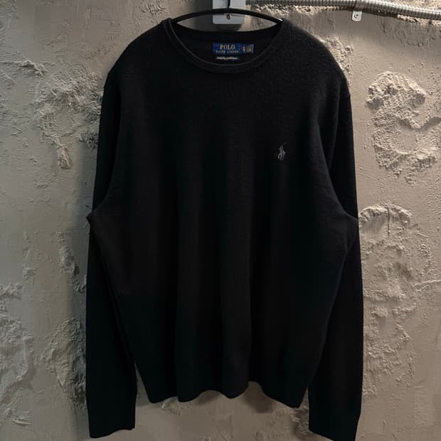 XL 폴로랄프로렌 POLO 메리노 울 니트 블랙