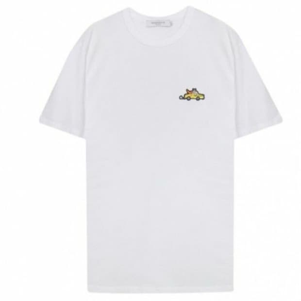 메종키츠네 반팔티 화이트 사이즈L 미사용