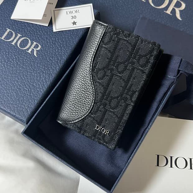 [정품] 신형 , 새상품급 / 디올 새들 오거나이저 블랙