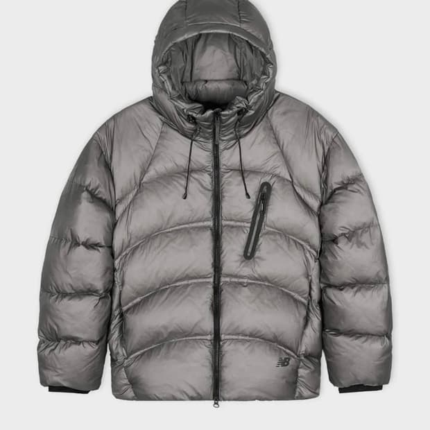 [M]뉴발란스 플라잉77 슈퍼라이트 후드 구스다운 그레이