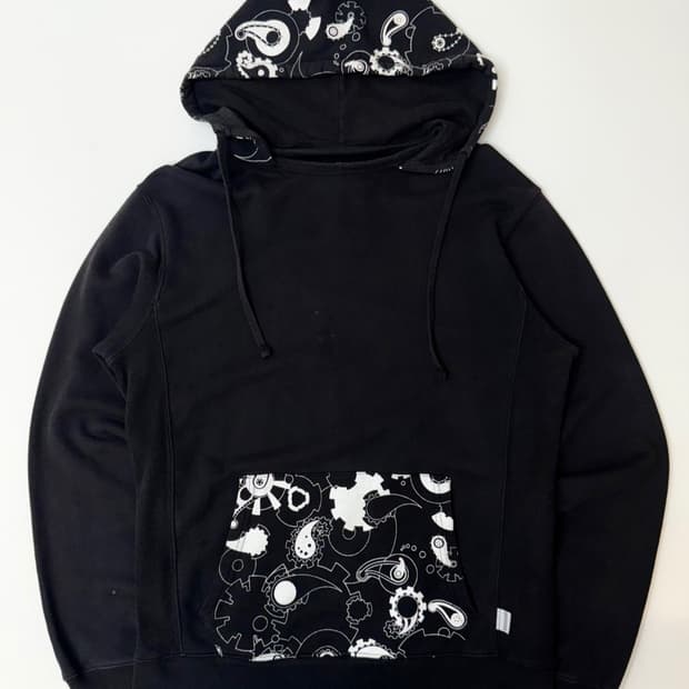 Stussy 스투시 블랙 프린팅 후드티