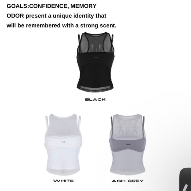 오도어) Ash Sleeveless Ash Grey F