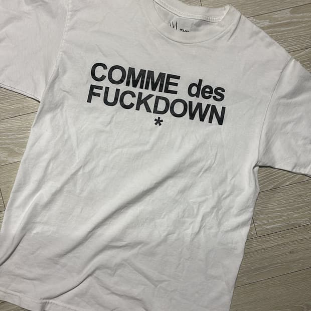 COMME des FUCKDOWN parody tee