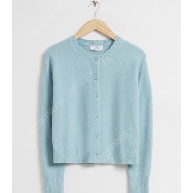 앤아더스토리즈 베이직 스카이블루 울 니트 가디건 M