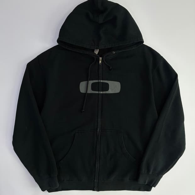 Oakley  오클리 아카이브 로고 블랙 후드집업